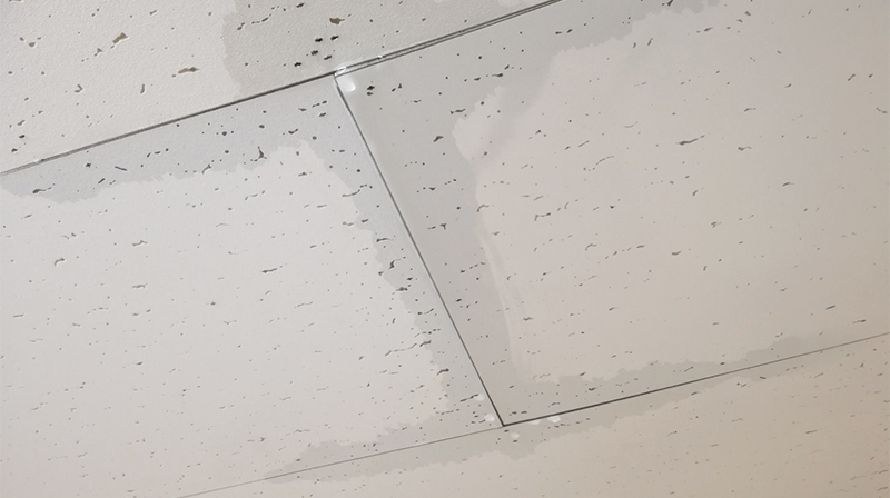 雨漏りが起きている天井の写真